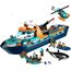 LEGO 60368 City Arktis-Forschungsschiff, großes schwimmfähiges Spielzeug-Boot mit Hubschrauber, Beiboot, ROV-U-Boot, Wikingerschiffswrack, 7 Minifiguren & Orca-Figur, Geschenk für Kinder ab 7 Jahren