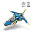 LEGO NINJAGO Jay Battle Mech, Ninja-Spielzeug für Kinder mit Figuren & NINJAGO Jays Donner-Jet EVO, Aufrüstbares Ninja Spielzeug-Flugzeug mit Jay Minifigur