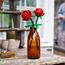 LEGO Botanicals Rosen - Kunstblumen Set - Geschenk zum Muttertag - Schreibtischdeko oder Blumendeko - Modellbau für Frauen und Männer - 40460