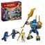 LEGO NINJAGO Jay Battle Mech, Ninja-Spielzeug für Kinder mit Figuren & NINJAGO Jays Donner-Jet EVO, Aufrüstbares Ninja Spielzeug-Flugzeug mit Jay Minifigur