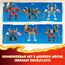 LEGO NINJAGO Kais Feuermech, Actionfiguren-Spielzeug für Kinder mit roter Mech-Figur zum Umgestalten, Ninja-Set mit 4 Figuren inkl. Kai und Zane, Geschenk für 7-jährige Jungs und Mädchen 71808