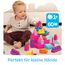 MEGA BLOKS Großer Bausteinebeutel - 60 robuste Bausteine mit wiederverwendbarem Aufbewahrungsbeutel, fördert Kreativität und Feinmotorik, für Kinder ab 1 Jahr, DCH54, Pink, Die Verpackung kann variieren.