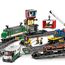 LEGO City Trains Güterzug - Zug Spielzeug, Gabelstapler, 32 Gleisstücke, Signalleuchten & 6 Minifiguren – Lokomotive Spielset für Kinder - Kreatives Geschenk für Jungen & Mädchen ab 6 Jahren - 60198