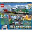 LEGO City Trains Güterzug - Zug Spielzeug, Gabelstapler, 32 Gleisstücke, Signalleuchten & 6 Minifiguren – Lokomotive Spielset für Kinder - Kreatives Geschenk für Jungen & Mädchen ab 6 Jahren - 60198