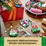 LEGO Verschiedene Christbaumanhänger - 4 Tannenbaum Dekorationen inkl. Weihnachtsmann, Schneemann & Spielzeug Rentier - Bastelset und Geschenk zu Weihnachten für Mädchen & Jungen ab 6 Jahren - 40744