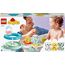 LEGO DUPLO Badewannenspaß: Schwimmender Tierzug - Badespielzeug für Kleinkinder - Motorikspielzeug für Jungen und Mädchen ab 1 Jahr - mit Nilpferd, Ente und Eisbär Minifiguren - Kinder Geschenk 10965