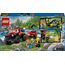 LEGO 60412 City Feuerwehrgeländewagen mit Rettungsboot, Offroad-Auto-Spielzeug für Kinder ab 5 Jahren, Rettungswagen mit Schlauchboot, Anhänger, Zelt und 3 Minifiguren, Geschenk für Jungs und Mädchen