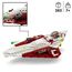 LEGO 75333 Star Wars Obi-Wan Kenobis Jedi Starfighter & Star Wars 75344 Das Boba Fett -Mikrofighter -Schiff, Fahrzeug mit Figuren, der Mandalorianer