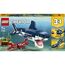 LEGO 31129 Creator Majestätischer Tiger, Panda oder Fisch & 31088 Creator Bewohner der Tiefsee, Spielzeug mit Meerestieren Figuren: Hai, Krabbe, Tintenfisch und Seeteufel, Set für Kinder ab 7 Jahre