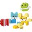 LEGO DUPLO 3-in-1 Kreative Tiere - Kleinkinder Lernspielzeug zur Förderung der Feinmotorik - Tierfiguren inkl. Hund, Katze, Vogel und Fisch - Geschenk für Babys, Mädchen und Jungen ab 1 Jahr - 10477
