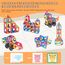 mysoler Magnetische Bausteine 63 Teile mini Magnetbausteine Magnete Kinder Magnetspielzeug Set für Kinder ab 3-8 Jahren, Bauklötze für Jungen & Mädchen, Mit Auto-Rädern für mehr Modellmöglichkeiten