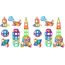 mysoler Magnetische Bausteine 48 Teile mini Magnet Spielzeug Kinder DIY Magnetspielzeug Magnet Spielzeug Lernspielzeug Geburtstag Vorschule Kinder Kleinkind Jungen Mädchen ab 3 Jahren (Packung mit 2)