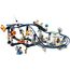 LEGO 31142 Creator 3-in-1 Weltraum-Achterbahn, Bausatz Einer Spielzeug-Kirmes mit funktionierenden Wägen, umbaubar in frei fallenden Fallturm oder Karussell mit Raketen und leuchtenden Steinen