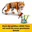 LEGO 31129 Creator Majestätischer Tiger, Panda oder Fisch, 3-in-1 Tierfiguren-Set, Spielzeug für Kinder, Jungen und Mädchen, Konstruktionsspielzeug mit Tieren