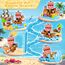 ToyUnited Magnetische Bausteine Magnetbausteine 100 Teile - Piratenschiff mit Schätzen | Abenteuer auf hoher See | Magnetic Building Blocks als Kreatives Kinderspielzeug Geschenk ab 4 Jahren