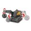 Dickie Toys Volvo Micro Workers 5er Set Baustellenfahrzeuge (je 10 cm) - Kinder Bagger Spielzeug, Radlader & Muldenkipper Auto Spielzeug mit Freilauf, Fahrzeuge ab 3 Jahren, gelb/grau - 203722008