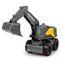 Dickie Toys Volvo Micro Workers 5er Set Baustellenfahrzeuge (je 10 cm) - Kinder Bagger Spielzeug, Radlader & Muldenkipper Auto Spielzeug mit Freilauf, Fahrzeuge ab 3 Jahren, gelb/grau - 203722008