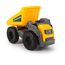 Dickie Toys Volvo Micro Workers 5er Set Baustellenfahrzeuge (je 10 cm) - Kinder Bagger Spielzeug, Radlader & Muldenkipper Auto Spielzeug mit Freilauf, Fahrzeuge ab 3 Jahren, gelb/grau - 203722008
