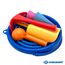 Schildkröt 7in1 Sand Toys Set, innovatives Sand-Spielset im Handtaschenformat, kompakt und platzsparend, Faltbarer 3 Liter Eimer mit 6 Sandspielzeugen zum Graben, Formen, Sieben und Rechen, 970244