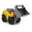 Dickie Toys Volvo Micro Workers 5er Set Baustellenfahrzeuge (je 10 cm) - Kinder Bagger Spielzeug, Radlader & Muldenkipper Auto Spielzeug mit Freilauf, Fahrzeuge ab 3 Jahren, gelb/grau - 203722008