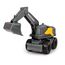 Dickie Toys Volvo Micro Workers 5er Set Baustellenfahrzeuge (je 10 cm) - Kinder Bagger Spielzeug, Radlader & Muldenkipper Auto Spielzeug mit Freilauf, Fahrzeuge ab 3 Jahren, gelb/grau - 203722008