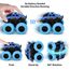 VoMii 2 Stück Spielzeugautos, Monster Truck für Kinder ab 3-10 Jahre, Große Gummiräder 4x4 Power Trägheitsbetriebene Fahrzeuge, 360° Stunt-Rotation, Rennwagen Spielsets für Kinder, 1:60 Scale