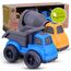 Cicili LKW Spielzeug ab 1 Jahr, Autos Für Kinder ab 2 Jahre Zum Spielen, Nachhaltiger Bio-Kunststoff Kinder Sandkasten Auto, Sandkasten-Spielzeug Kleine Fahrzeuge (Blau)