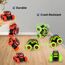 VoMii 2 Stück Monster Truck, Spielzeugauto für Kinder ab 3-10 Jahre, Große Gummiräder 4x4 Power Trägheitsbetriebene Fahrzeuge, 360° Stunt-Rotation, Rennwagen Spielsets für Kinder, 1:64 Scale