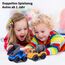 Cicili LKW Spielzeug ab 1 Jahr, Autos Für Kinder ab 2 Jahre Zum Spielen, Nachhaltiger Bio-Kunststoff Kinder Sandkasten Auto, Sandkasten-Spielzeug Kleine Fahrzeuge (Blau)