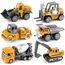 Dreamon Baustellen Fahrzeuge Metall Kunststoff Bagger,Baufahrzeuge Spielzeug Auto (Yellow)