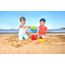 Hape Grundausstattung Strandspielzeug - Robustes Eimer- und Förmchen-Set für Strand und Sandkasten, Outdoor Sandspielzeug für Kleinkinder, Sandspielset für Kinder ab 18 Monaten