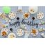 DIY Girlande Happy Birthday Fahrzeuge – Baustelle Party Deko Kindergeburtstag Junge, Laster Kran Betonmischer, Partykette 2 m, Made in EU