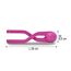 JAMARA 460398 - Snow Play Schneeballzange 38cm pink - Schneebälle (ca. 7 cm Durchmesser) in Sekunden Formen, nie Wieder kalte Hände, Schneebälle sind fluffig und Nicht so hart wie die Handgemachten