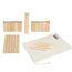Idena 40175 - Kubb Spiel mit 10 Kubbs, 6 Wurfhölzern, König und 4 Eckstäben, inklusive Transport- und Aufbewahrungsbeutel
