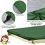 PERFETSELL Sandkastenabdeckungen 125cm*125cm Wasserdicht Sandkasten Abdeckung Oxford-Stoff Grün Sandkästen Abdeckplane mit Kordelzug für Sandkästen