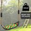 SELEWARE Schaukel Outdoor Kinder Schaukelsitz - Indoor Erwachsene Schaukelbrett Höhenverstellbar mit verstellbaren Seil Garten Kinderschaukel rutschfest Hinterhof Gartenschaukel