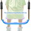 SELEWARE Rutschfester Kunststoff-Schaukelsitz, robustes Baumschaukel-Set mit verstellbarem Seil und Karabinern für Kinder und Erwachsene, für den Innen- und Außenbereich, Blau, 2er-Pack