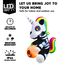 Joiedomi Aufblasbares Halloween-Skelett-Einhorn, 152 cm, aufblasbar, mit eingebauten LEDs, aufblasbar, für Halloween-Party, drinnen, draußen, Hof, Garten, Rasendekorationen