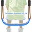 SELEWARE Schaukel Outdoor Kinder Schaukelsitz - Indoor Erwachsene Schaukelbrett mit rutschfest Verstellbaren Seil Garten Kinderschaukel rutschfest Hinterhof Gartenschaukel Blau