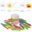 Ulikey Seifenblasen Kinder, 40 Stück Stäbe Spielzeug, Bubble Geschenke Hochzeit Party Set für Garten Mitgebsel Kindergeburtstag Karneval
