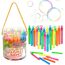 Ulikey Seifenblasen Kinder, 40 Stück Stäbe Spielzeug, Bubble Geschenke Hochzeit Party Set für Garten Mitgebsel Kindergeburtstag Karneval