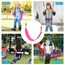 Braoses Elastischer Kinderschaukel Farbe Eva weichen Bord U-Schaukel Brettschaukel Schaukelsitz Schaukelbrett belastbar bis ca. 150Kg Schaukel für Kinder Garten Outdoor (Rosa)