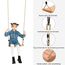 Holzschaukel Outdoor für Kinder und Erwachsene,Holz Schaukelsitz mit höhenverstellbarem Seil, Garten Schaukel für Innen- und Außenbereich, bis zu 100 kg belastbar
