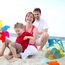 COOLGOEU Strandtasche Strandspielzeug Tasche XXL Groß für Sandspielzeug Wasserspielzeug für Kinder Aufräumsack Spielsack Badetasche Beachbag Faltbar für Familie Urlaub (Grün Mesh/Blau Strap)