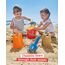 Hape 5-in-1 Strandset Sandspielzeug - mit 2 Schaufeln, Eimer, Sieb und Förmchen, Sandspielzeug, Outdoor Sandkasten- und Strandspielzeug, für Kinder ab 18 Monaten
