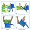 COOLGOEU Strandtasche Strandspielzeug Tasche XXL Groß für Sandspielzeug Wasserspielzeug für Kinder Aufräumsack Spielsack Badetasche Beachbag Faltbar für Familie Urlaub (Grün&Blau(2 Stück))