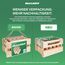 Mölkky Original - Holz Wurfspiele für Draußen, Garten, Picknick, Strand, Freizeit, Camping - Birkenholz 12 Kegel,1 Stock, Spiel Outdoor für Familie, Gruppen, 2+ Spieler, ab 6 Jahren