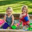GardenGloss® 4m² Unkrautvlies für Sandkasten 150g/m² Extra Stark (2m x 2m) - Sandkastenvlies Extrem Reissfest und Wasserdurchlässig - Gartenvlies für den Kinder Sandkasten