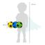 alldoro 68701 Schaumstoffball 3er Set, Ø 20 cm, weiches Softball-Trio, für Kinder ab 0 Jahren, leise & leicht, Indoor & Outdoor, Grün/Gelb/Blau