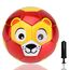 U&C Planet Kinder Fußball Kleinkinder Fußball, Größe 2 Fußbälle, Spielball für Kinder und Babys 1-6 Jahre alt rot Löwe
